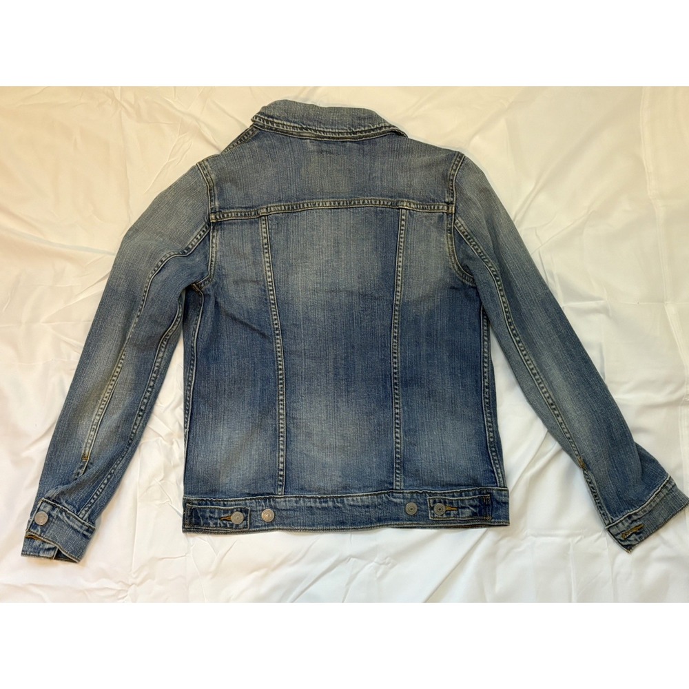 Levis Trucker Jacket Womens S Blue Denim Button Western Ranch Pockets‎ - Picture 2 of 5